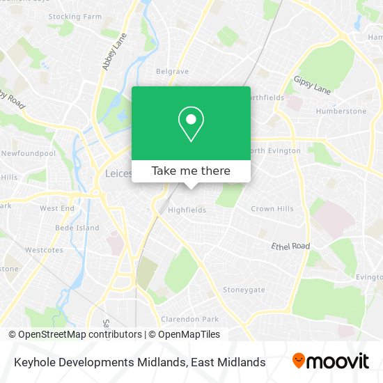 Keyhole Developments Midlands map