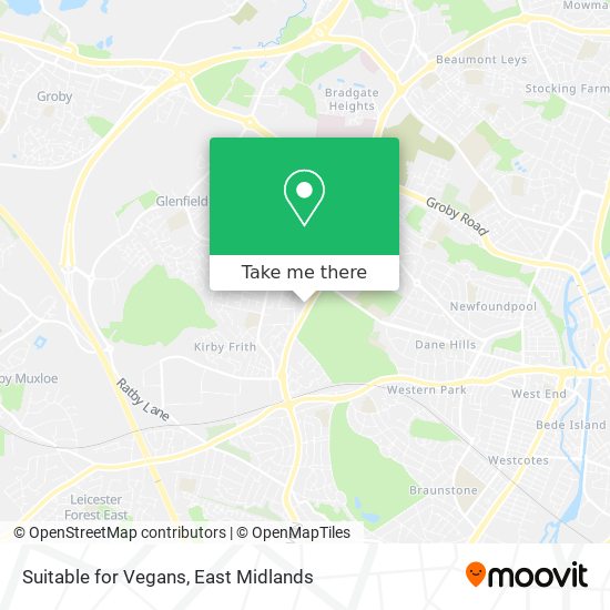 Suitable for Vegans map