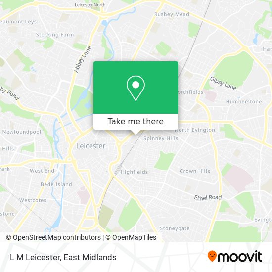 L M Leicester map