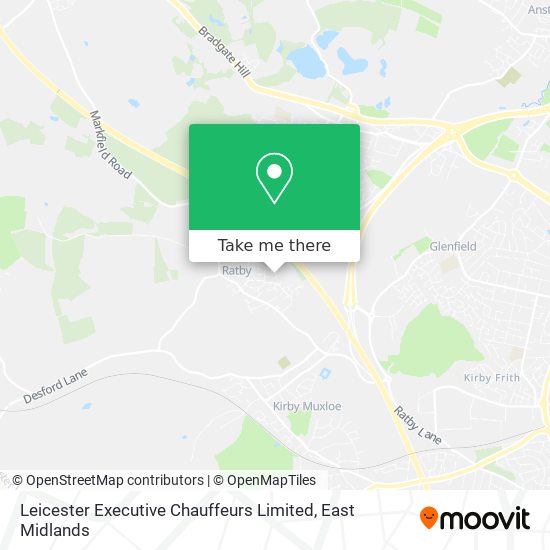 Leicester Executive Chauffeurs Limited map