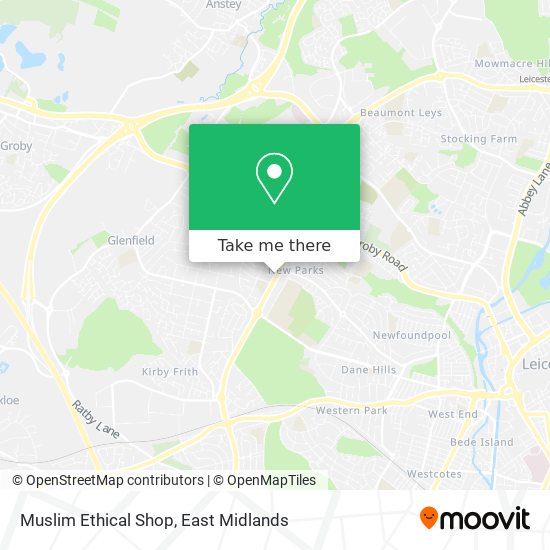 Muslim Ethical Shop map