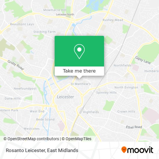 Rosanto Leicester map