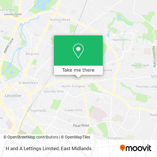 H and A Lettings Limited map