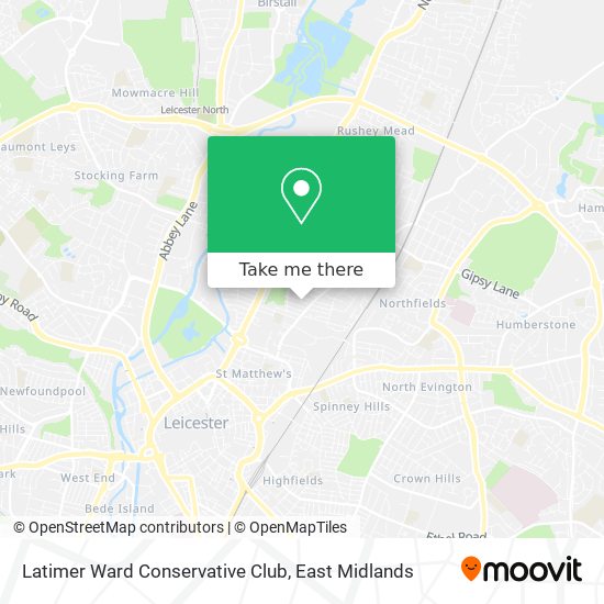 Latimer Ward Conservative Club map