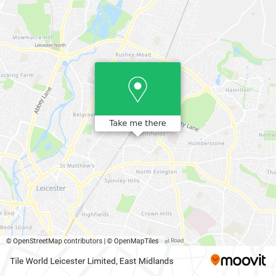 Tile World Leicester Limited map