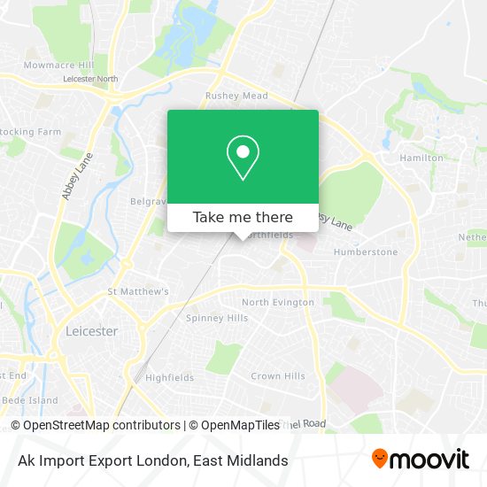 Ak Import Export London map
