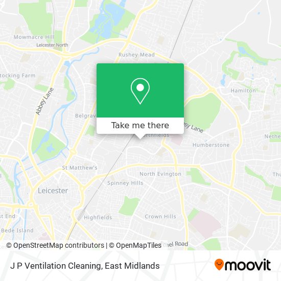 J P Ventilation Cleaning map