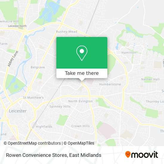 Rowen Convenience Stores map