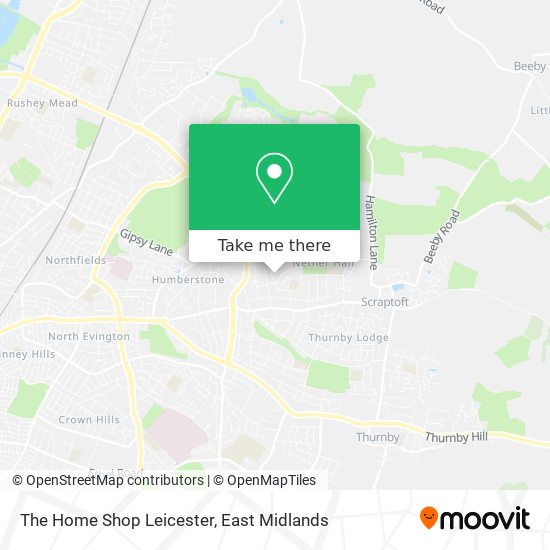 The Home Shop Leicester map