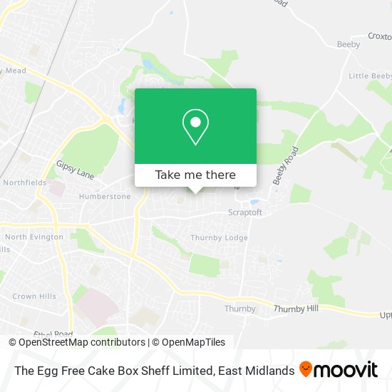 The Egg Free Cake Box Sheff Limited map