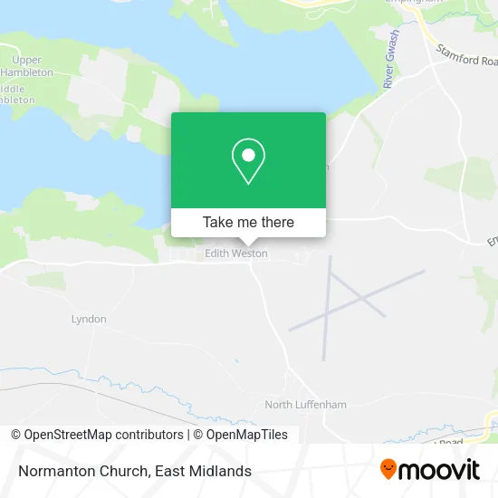 Normanton Church map