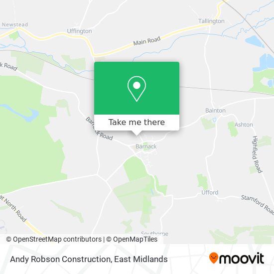 Andy Robson Construction map