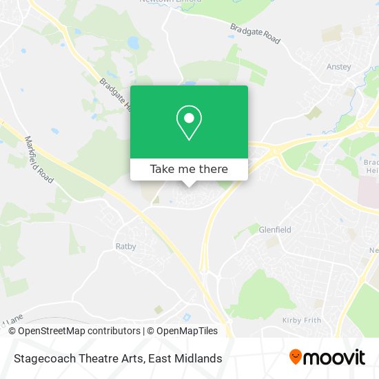 Stagecoach Theatre Arts map