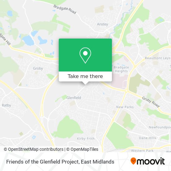 Friends of the Glenfield Project map