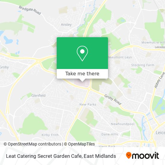 Leat Catering Secret Garden Cafe map