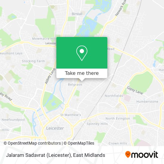 Jalaram Sadavrat (Leicester) map