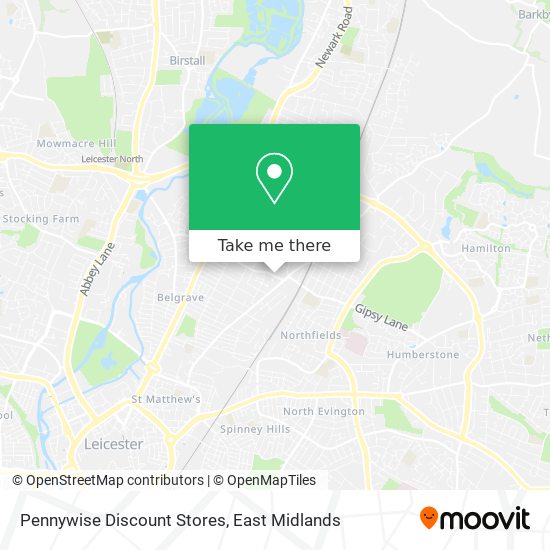 Pennywise Discount Stores map