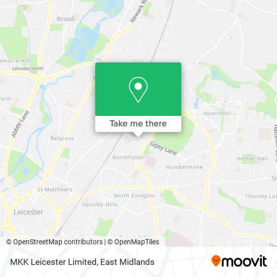 MKK Leicester Limited map