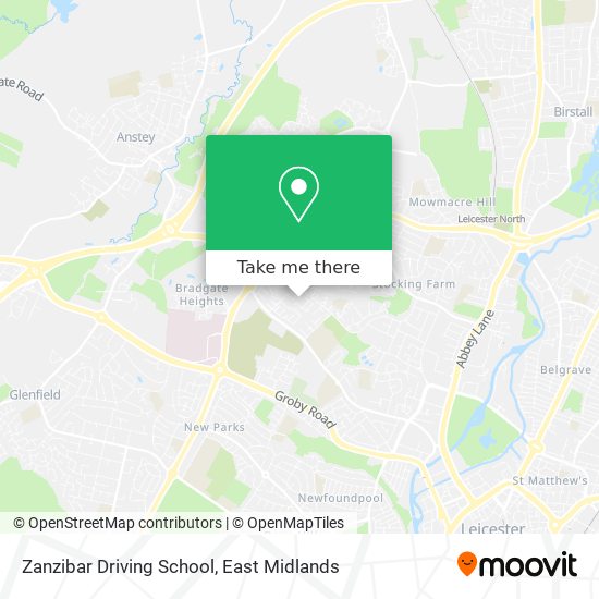 Zanzibar Driving School map