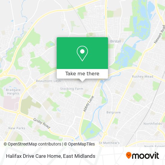 Halifax Drive Care Home map