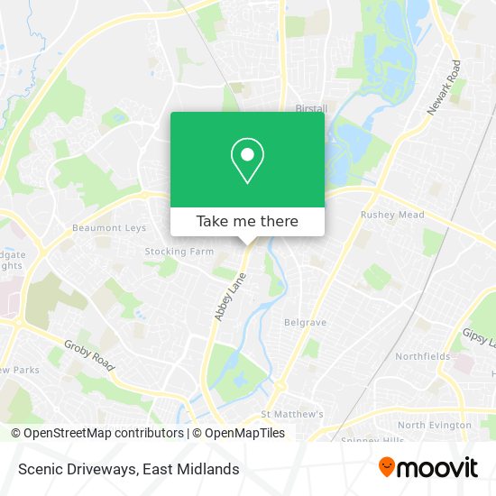 Scenic Driveways map