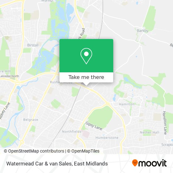 Watermead Car & van Sales map