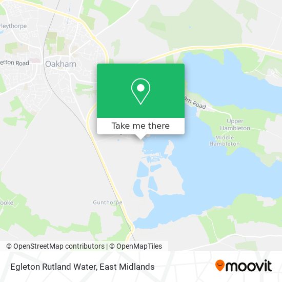 Egleton Rutland Water map