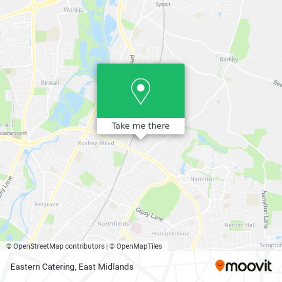 Eastern Catering map