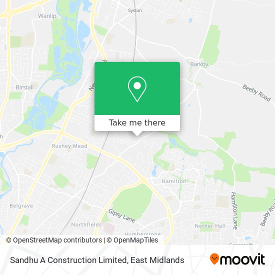 Sandhu A Construction Limited map