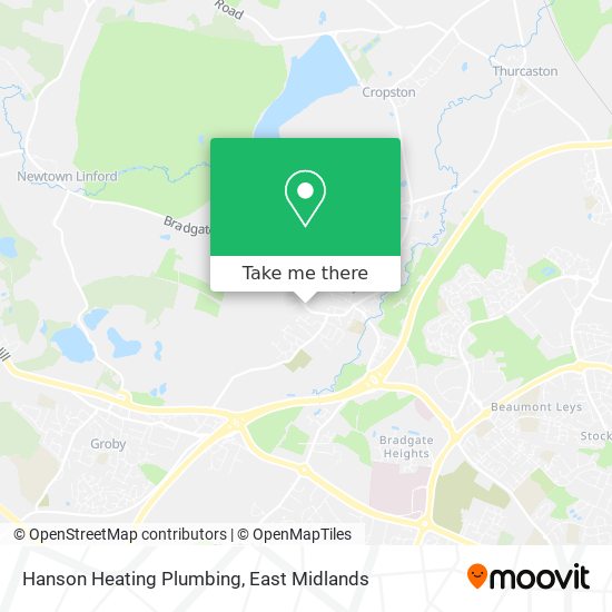 Hanson Heating Plumbing map