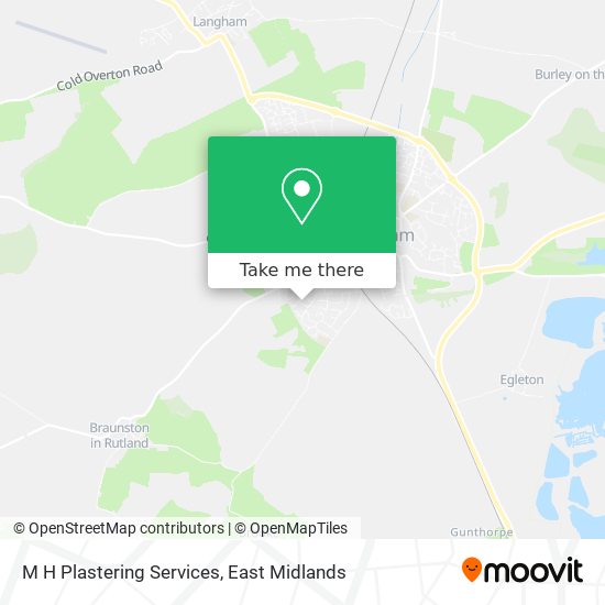 M H Plastering Services map