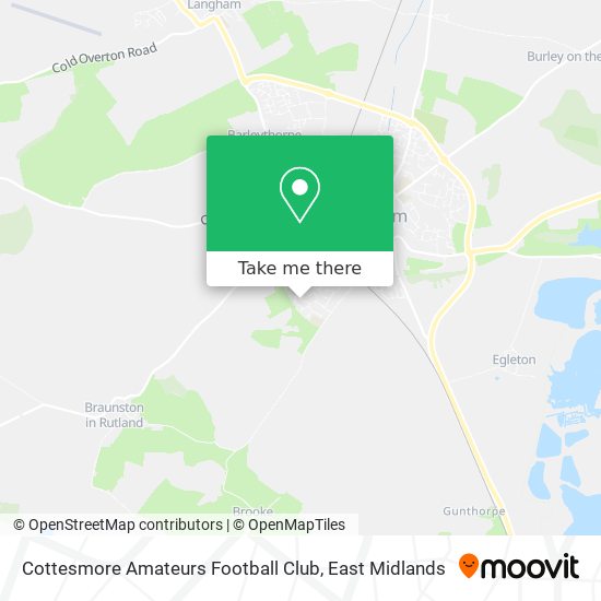 Cottesmore Amateurs Football Club map
