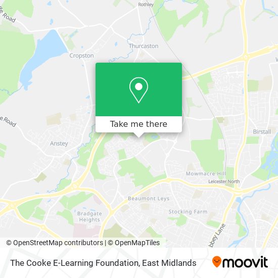 The Cooke E-Learning Foundation map