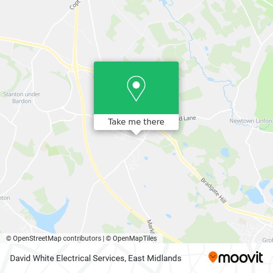 David White Electrical Services map