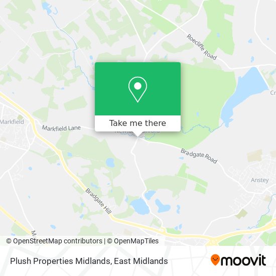 Plush Properties Midlands map