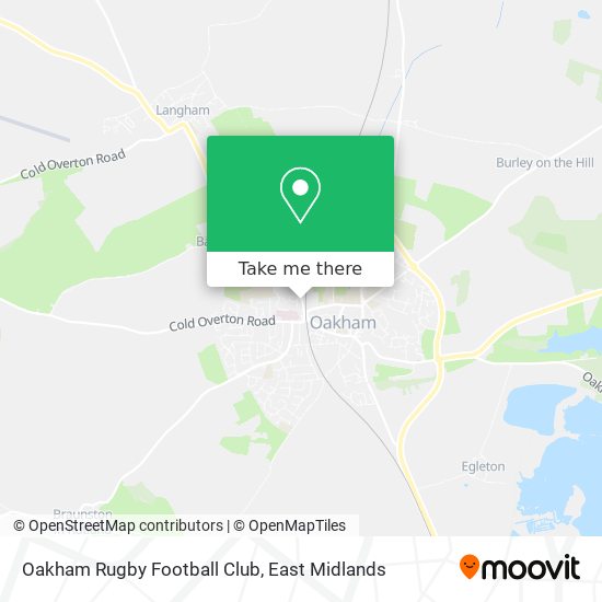 Oakham Rugby Football Club map