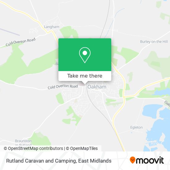 Rutland Caravan and Camping map