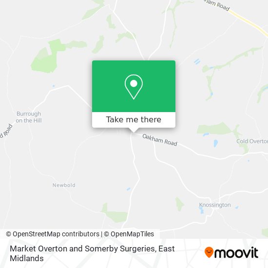 Market Overton and Somerby Surgeries map