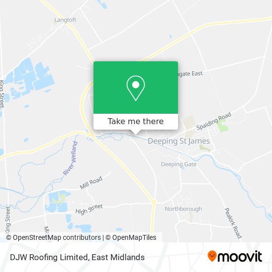 DJW Roofing Limited map