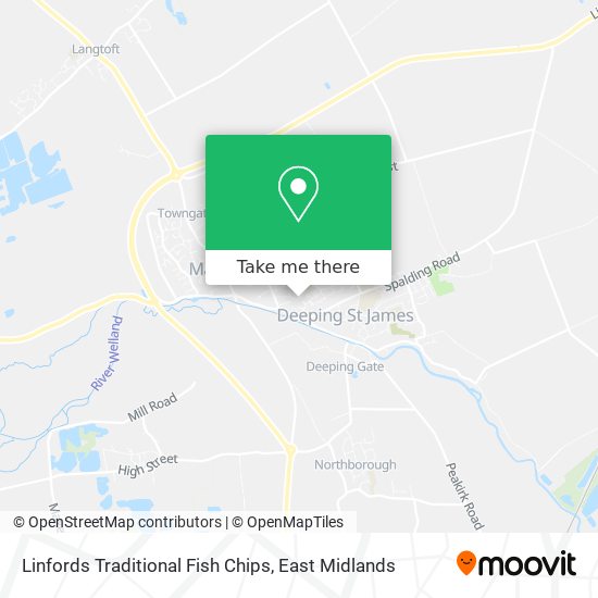 Linfords Traditional Fish Chips map