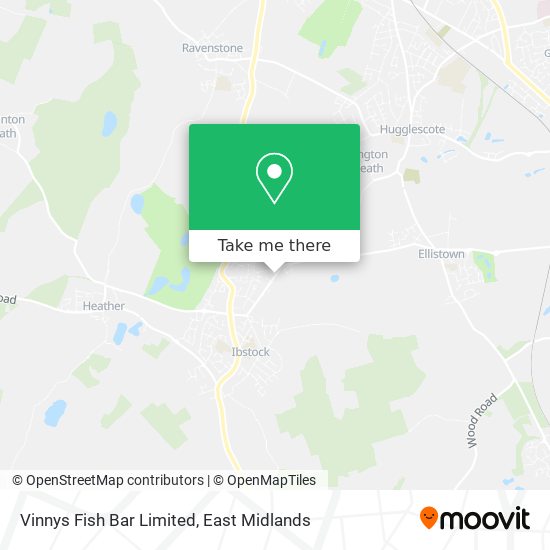 Vinnys Fish Bar Limited map