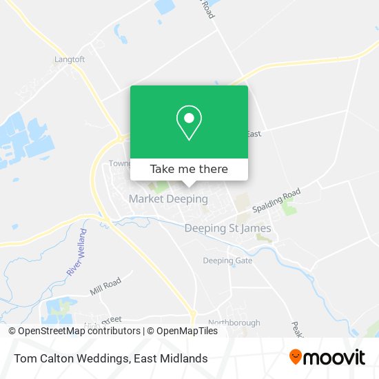 Tom Calton Weddings map