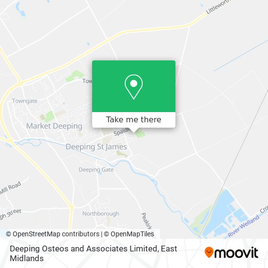 Deeping Osteos and Associates Limited map