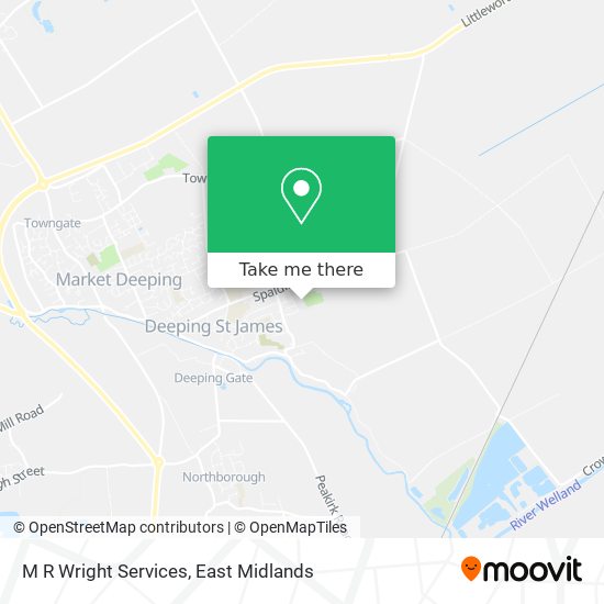 M R Wright Services map