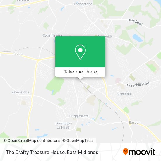 The Crafty Treasure House map