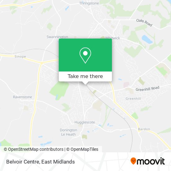 Belvoir Centre map