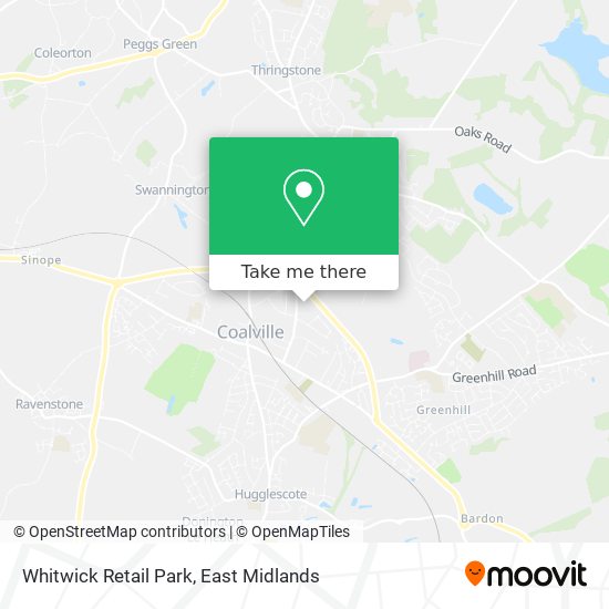 Whitwick Retail Park map