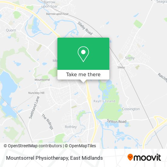 Mountsorrel Physiotherapy map