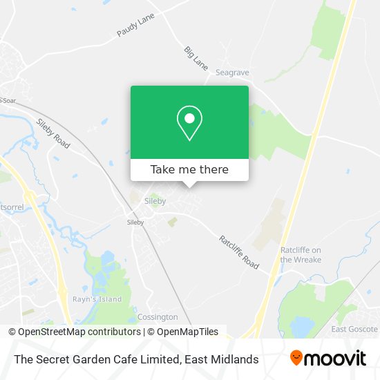 The Secret Garden Cafe Limited map