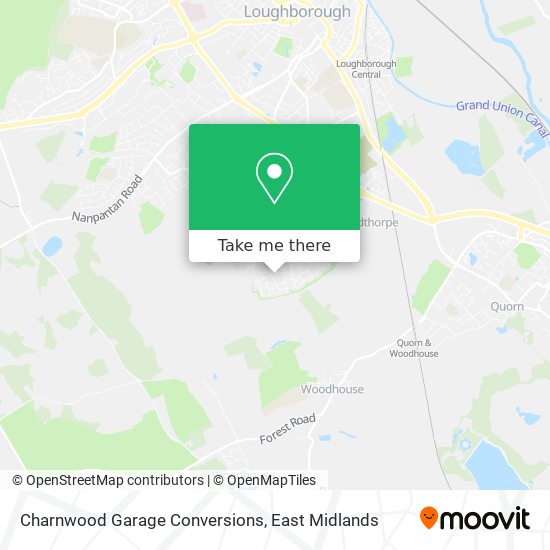 Charnwood Garage Conversions map